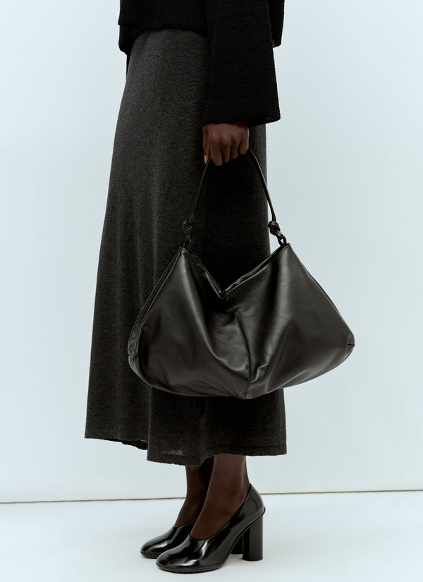 Samia Smooth Leather Shoulder Bag