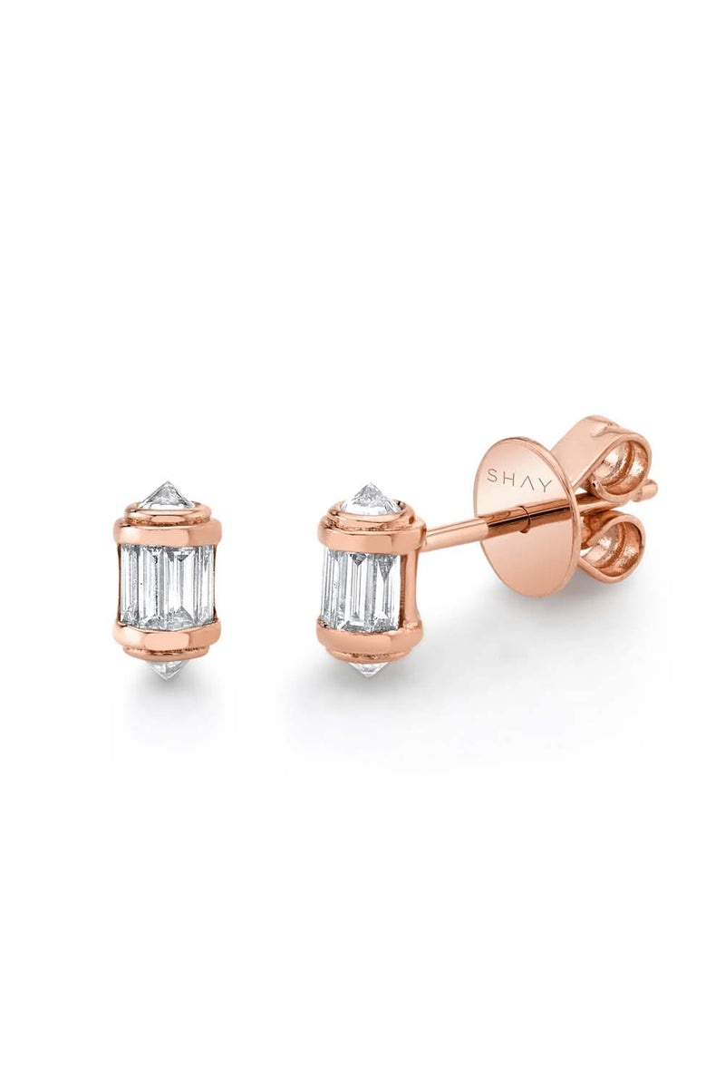 Diamond Ripple Studs