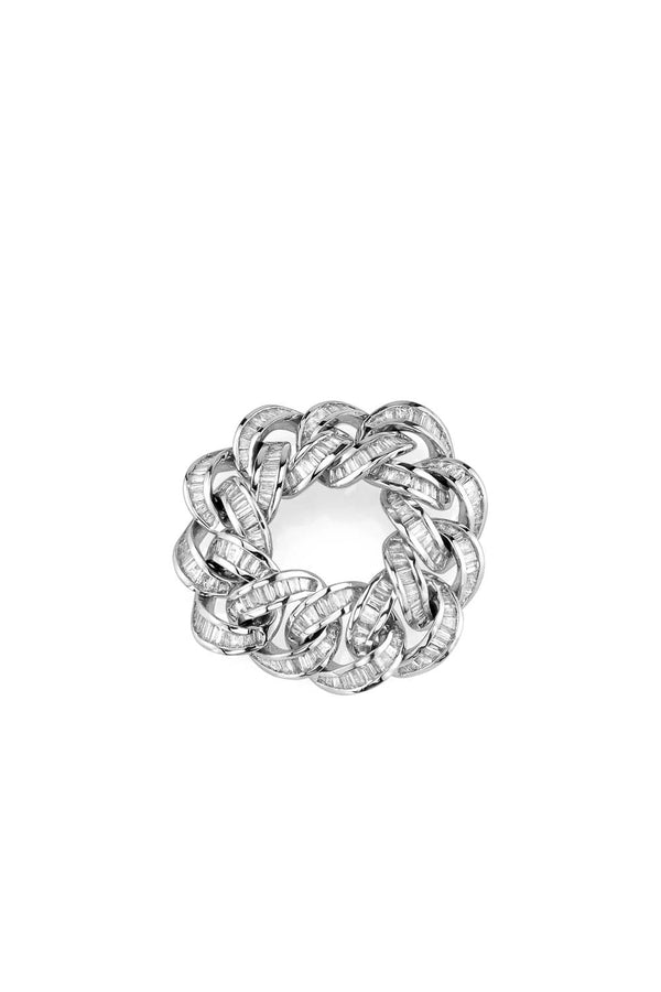 Diamond Baguette Essential Link Ring