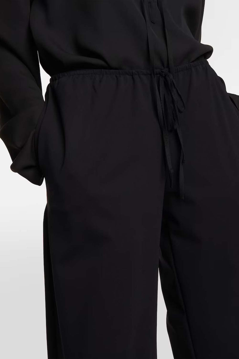 Bariem Low-Rise Jersey Wide-Leg Pants