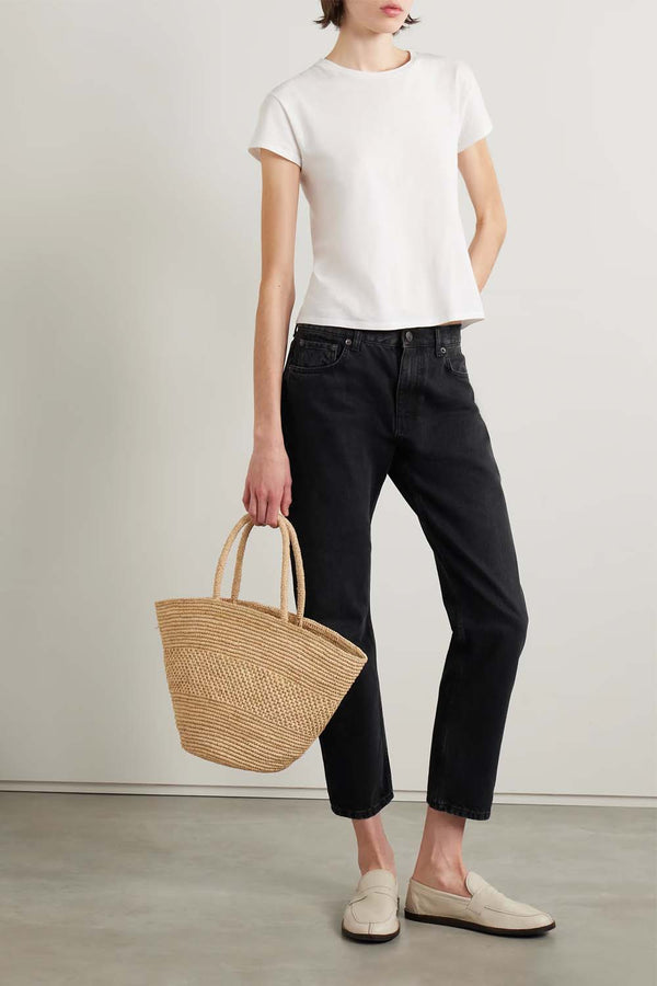 Land Cropped Straight-Leg Jeans