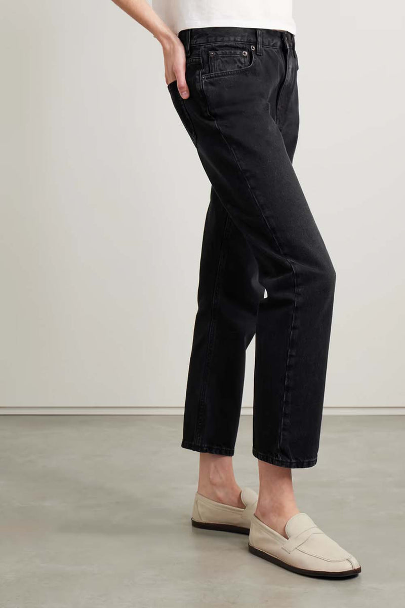 Land Cropped Straight-Leg Jeans