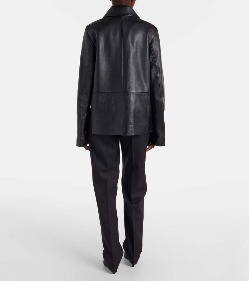 Garderob Grained Leather Jacket