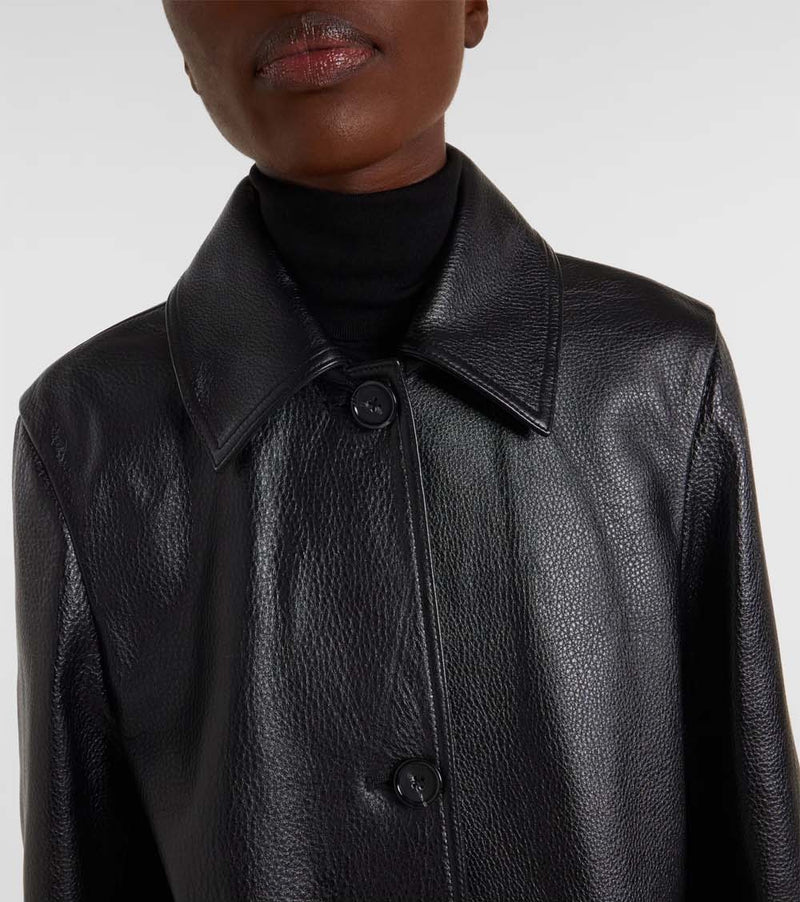 Garderob Grained Leather Jacket
