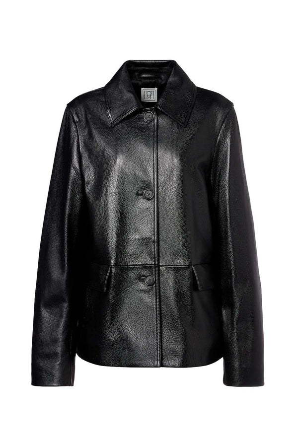 Garderob Grained Leather Jacket