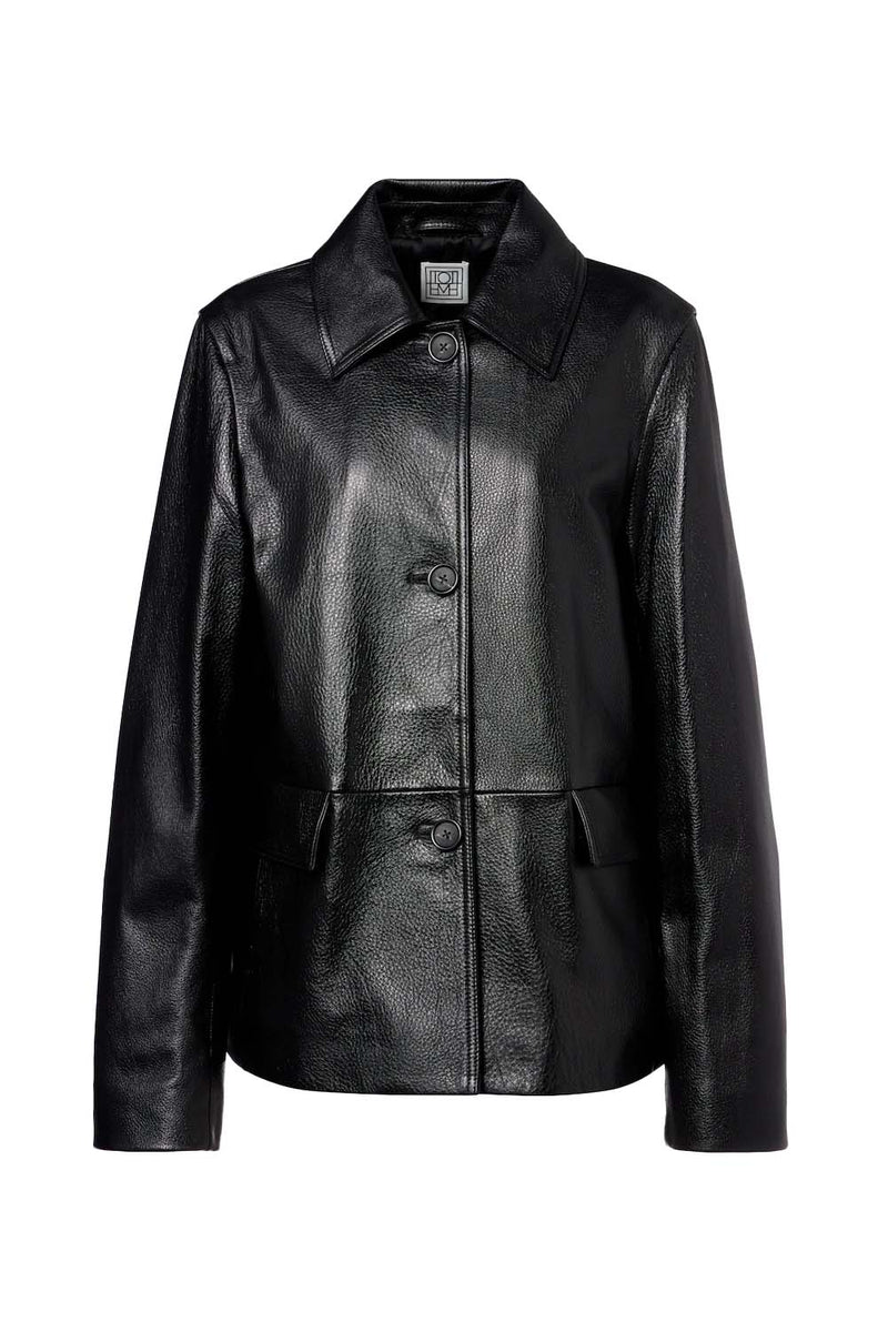 Garderob Grained Leather Jacket