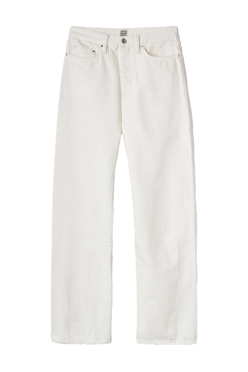 Twisted Seam High-rise Straight-leg Jeans