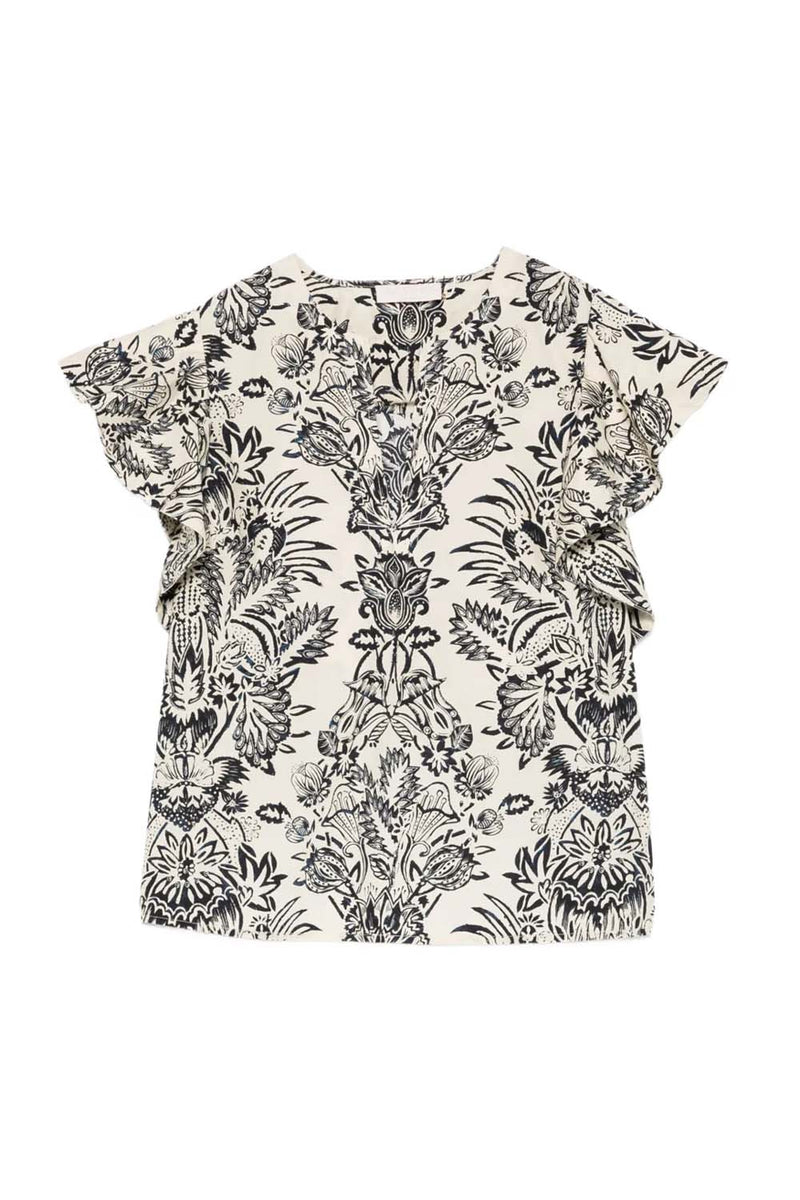 Severine Flutter Sleeve Top