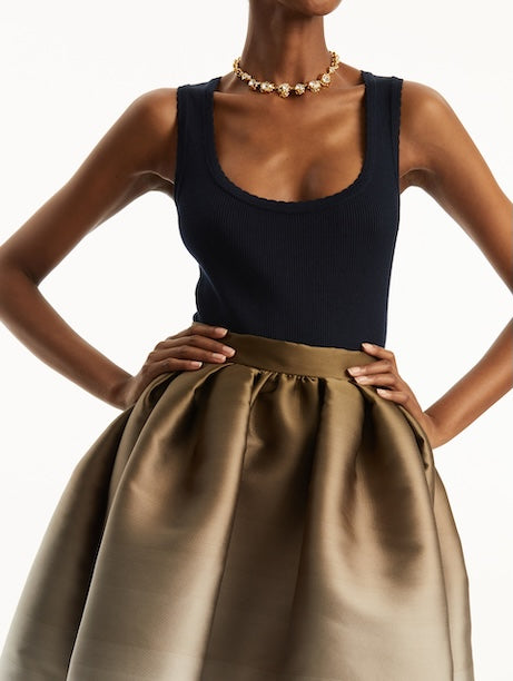 Degrade Jacquard Ombre Full Skirt