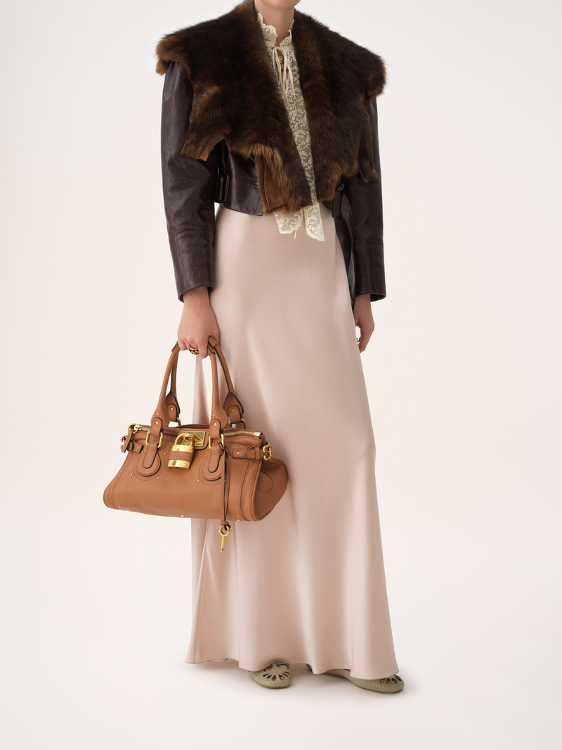 Grained Leather Paddington Tote