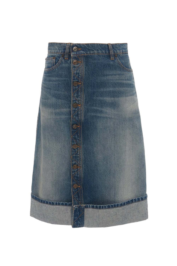 Denim Midi Skirt