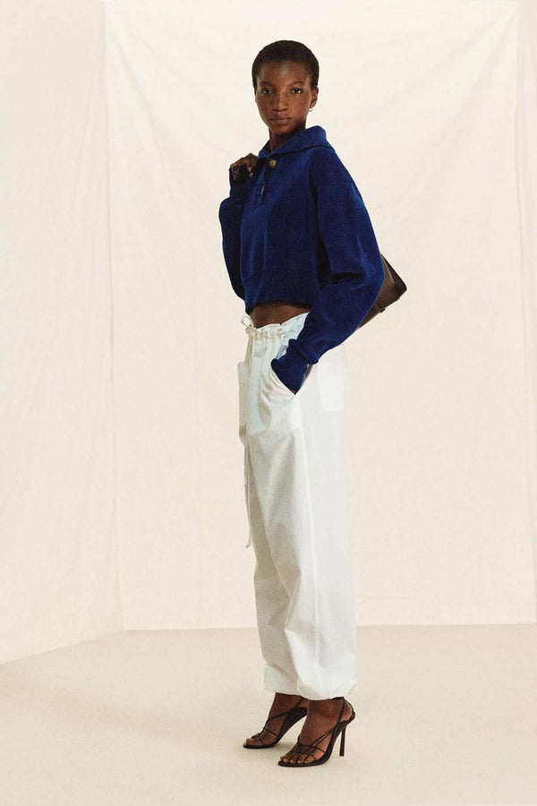 Organic Cotton Drawstring Cargo Trousers