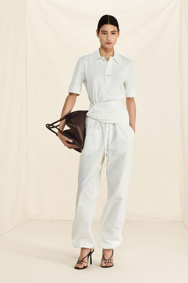 Organic Cotton Drawstring Cargo Trousers