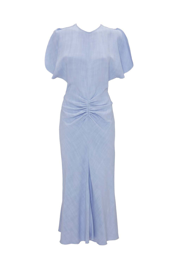 Gathered Waist Midi Dress