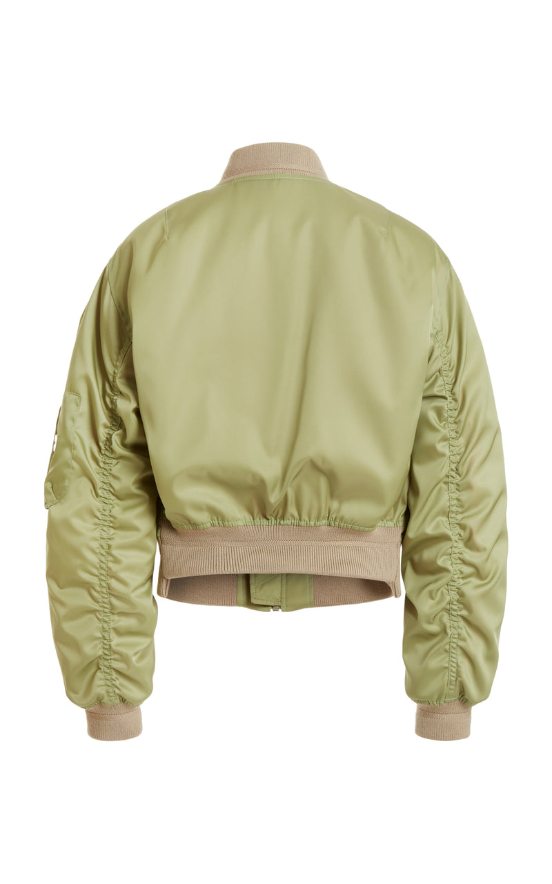 Cropped Bomber Jacket