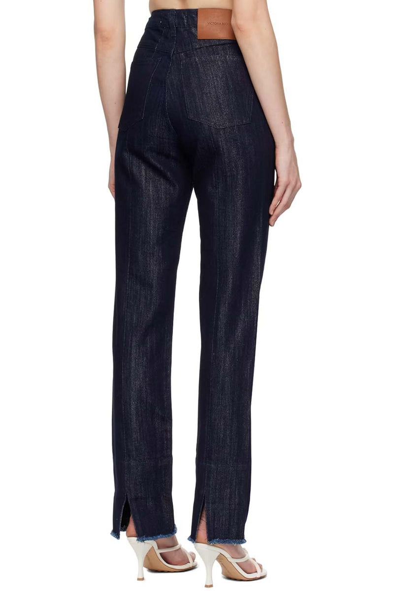 Cropped High Waist Jean