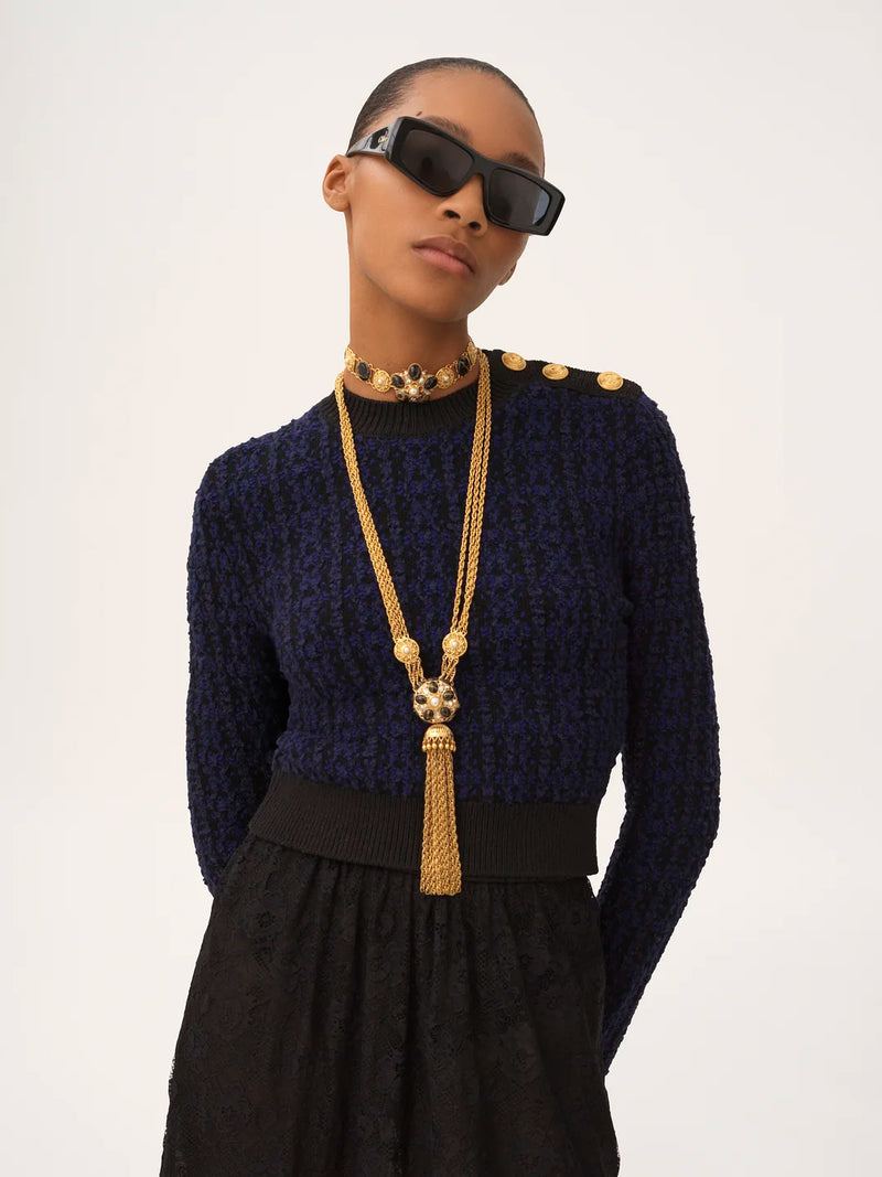 Textured Cropped Knit