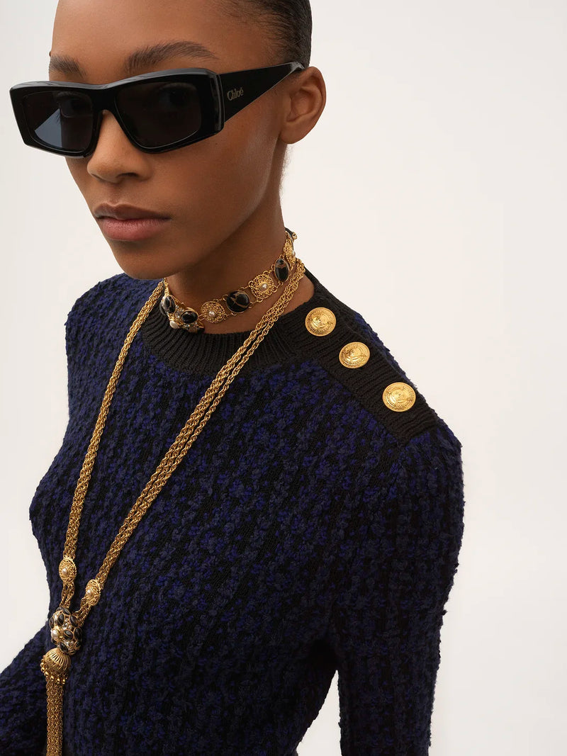 Textured Cropped Knit