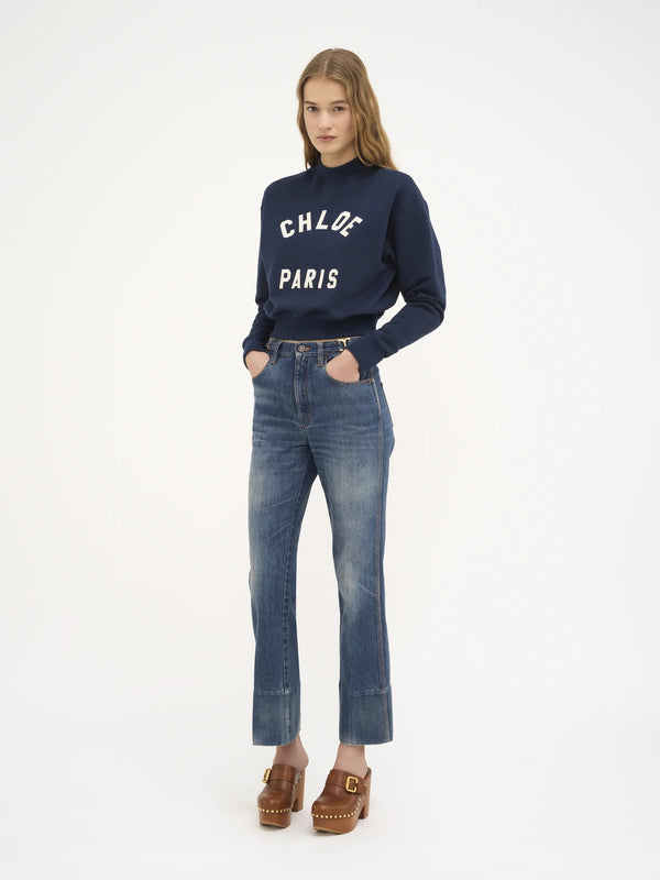 Mid-Rise Straight-Leg Organic Cotton Jean