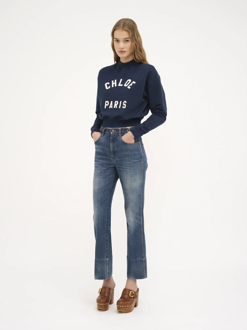 Mid-Rise Straight-Leg Organic Cotton Jean