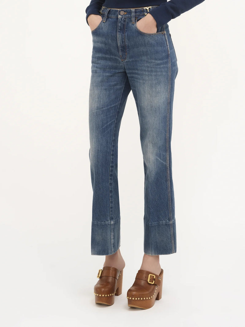 Mid-Rise Straight-Leg Organic Cotton Jean