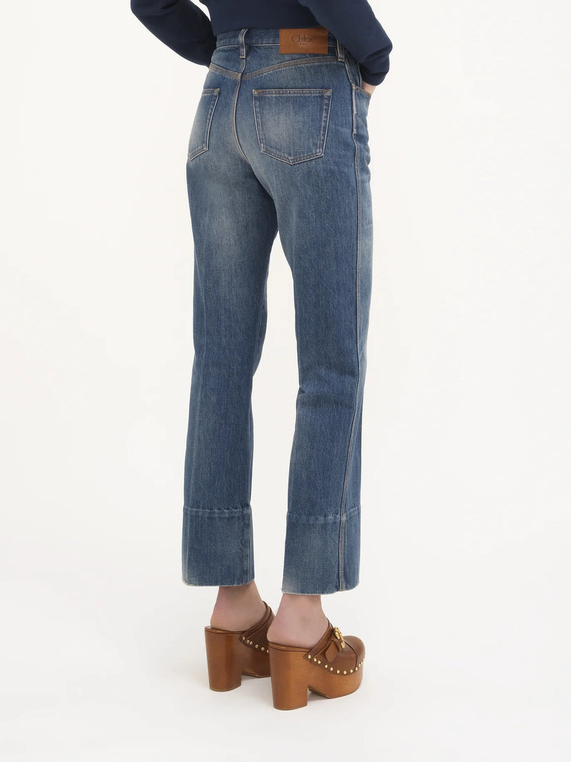 Mid-Rise Straight-Leg Organic Cotton Jean