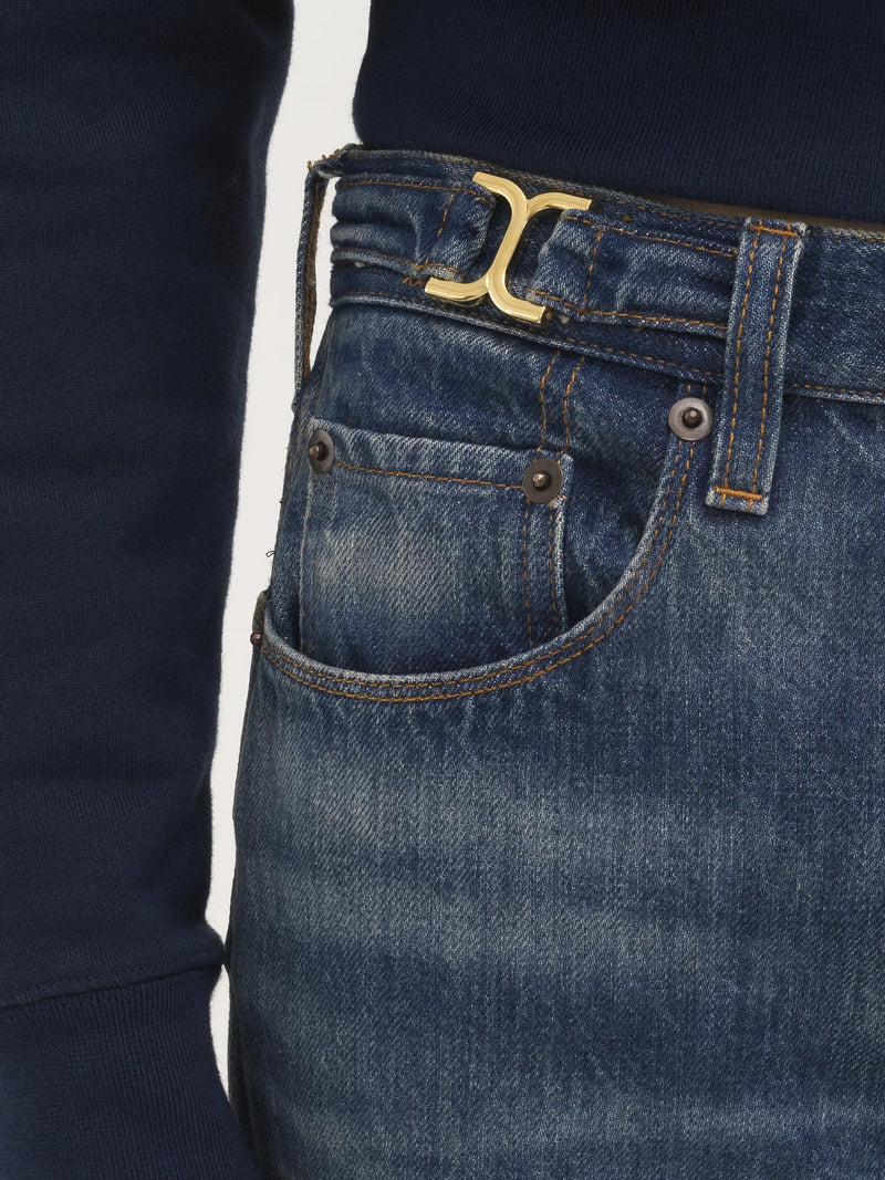 Mid-Rise Straight-Leg Organic Cotton Jean