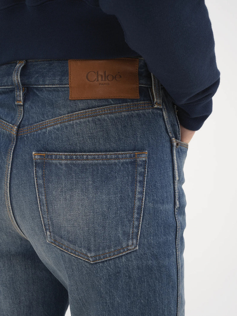 Mid-Rise Straight-Leg Organic Cotton Jean