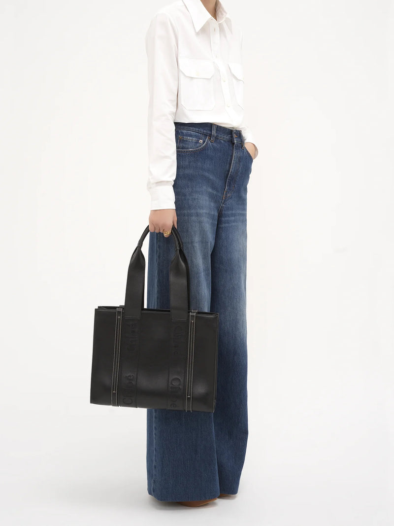 Woody Soft Leather Tote