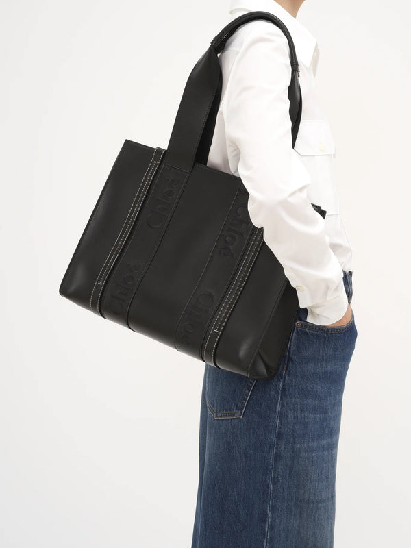 Woody Soft Leather Tote