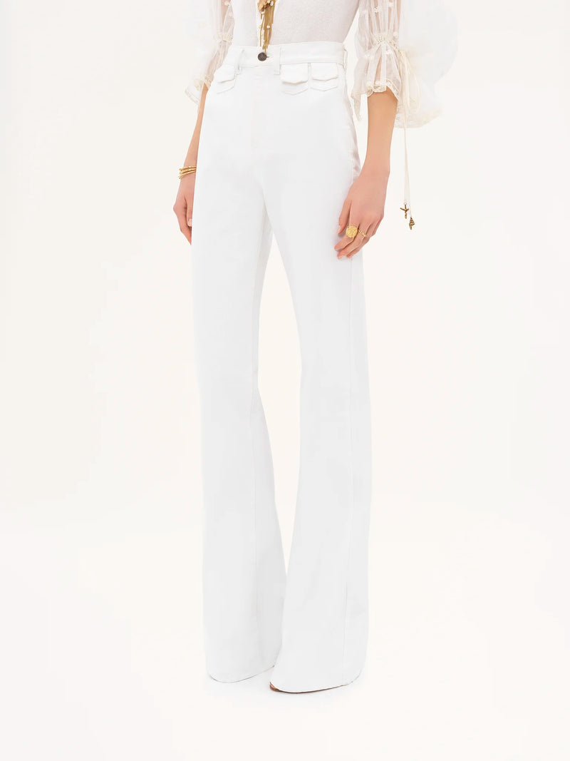 High-rise flare jeans