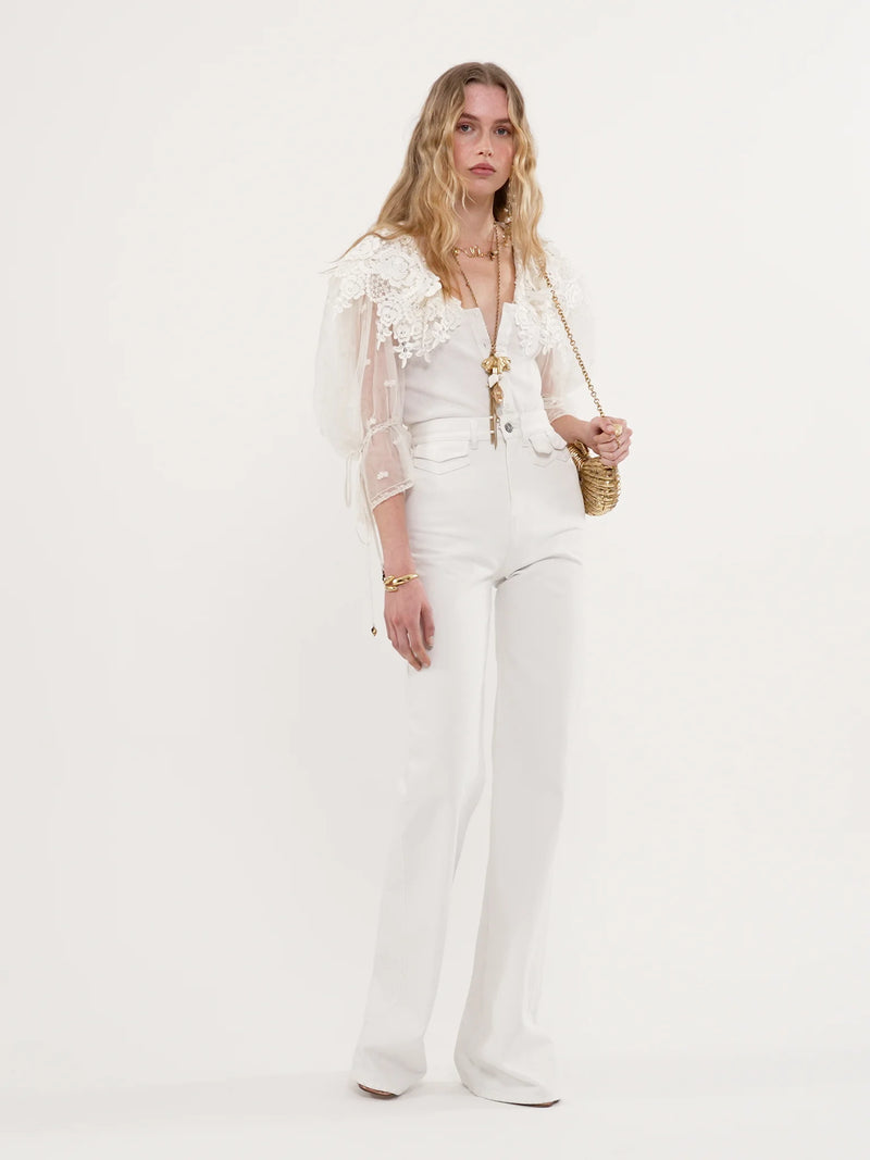 High-rise flare jeans