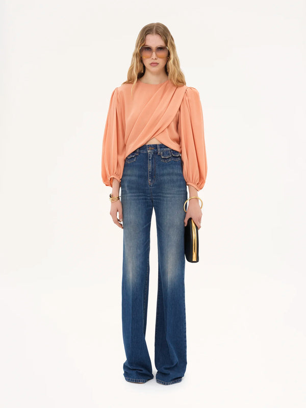 High-rise flare jeans
