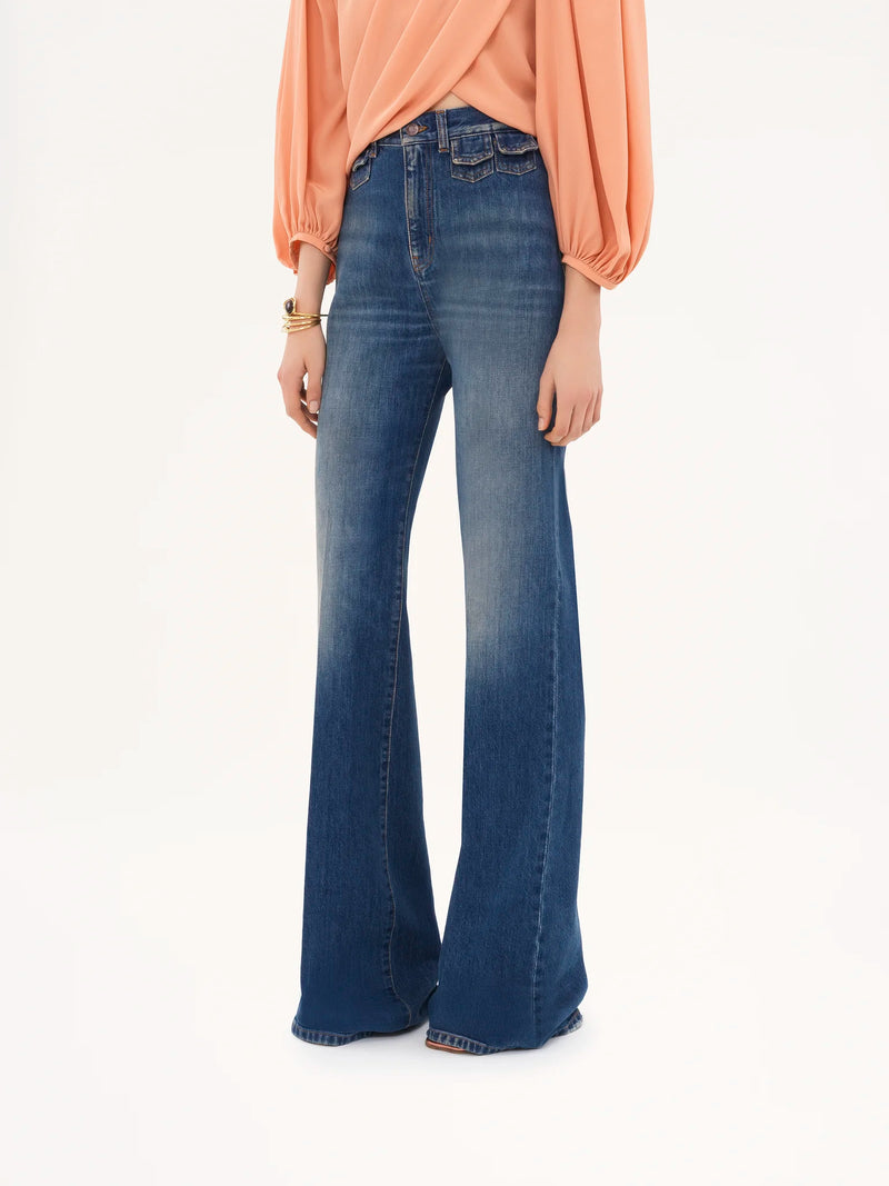 High-rise flare jeans