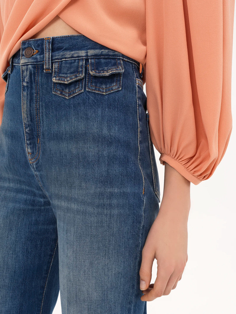 High-rise flare jeans