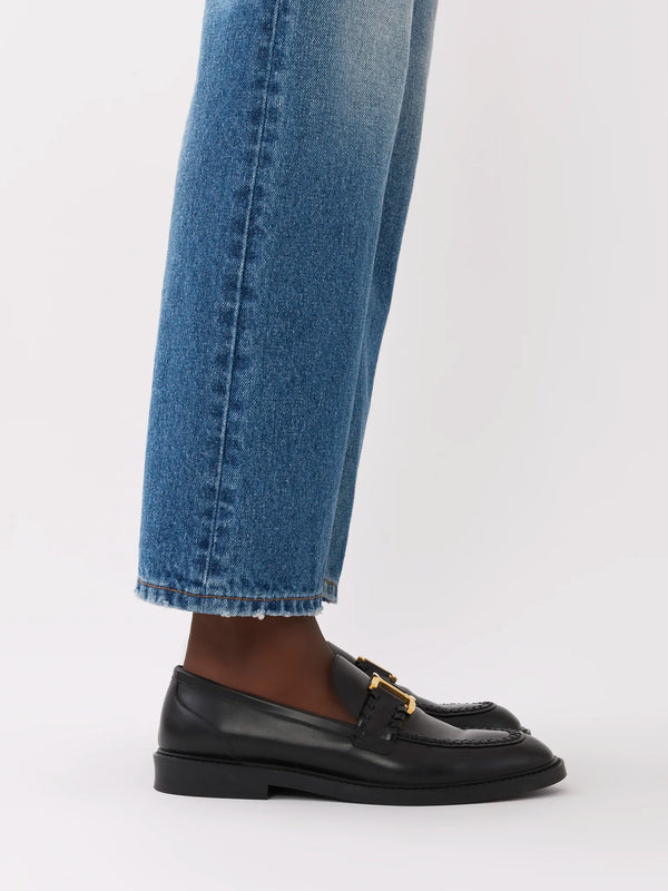 Marcie Embellished Leather Loafers