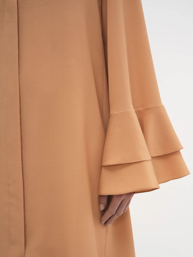 Short Crepe de Chine Dress