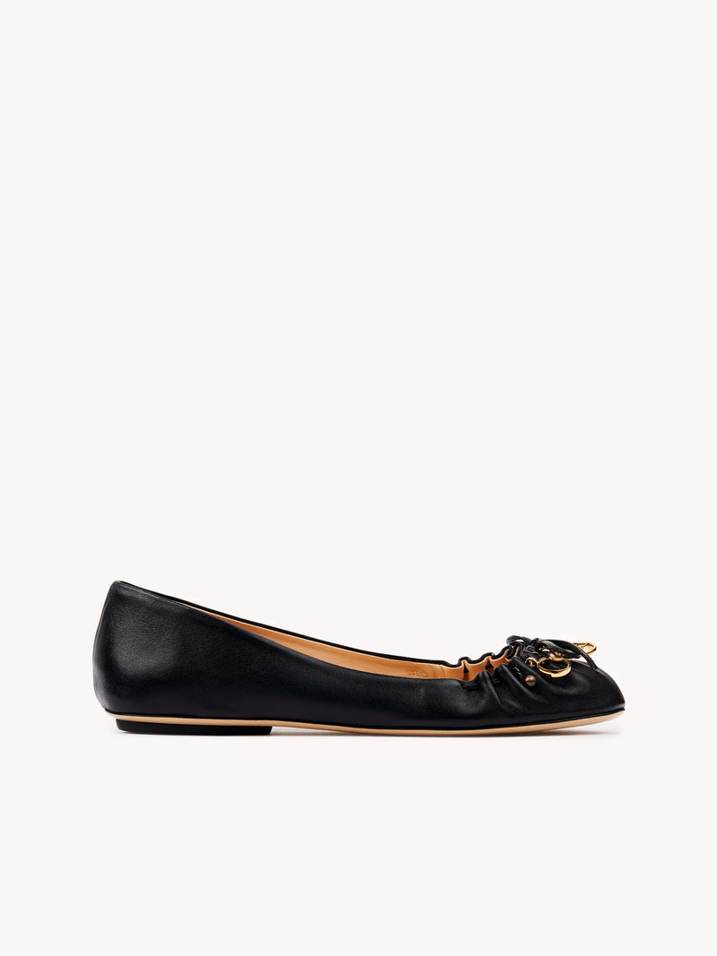 Charm Embellished Ballerina Flats