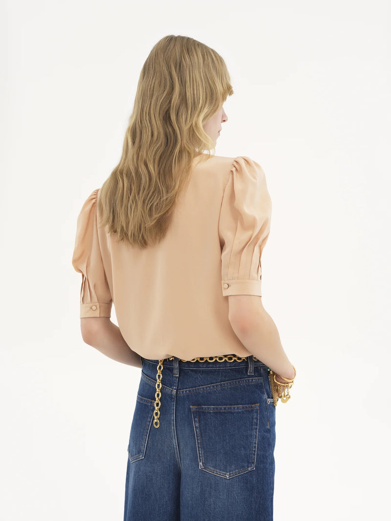 Crêpe de Chine Lavallière Blouse