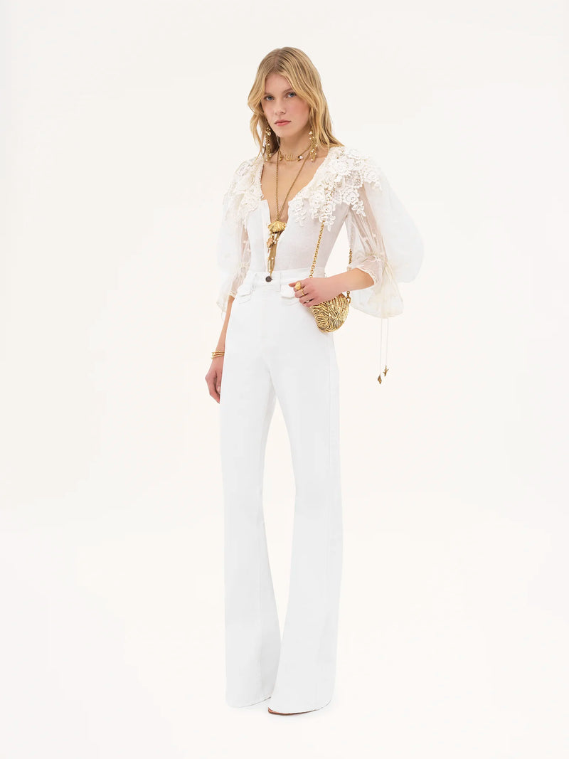High-rise flare jeans