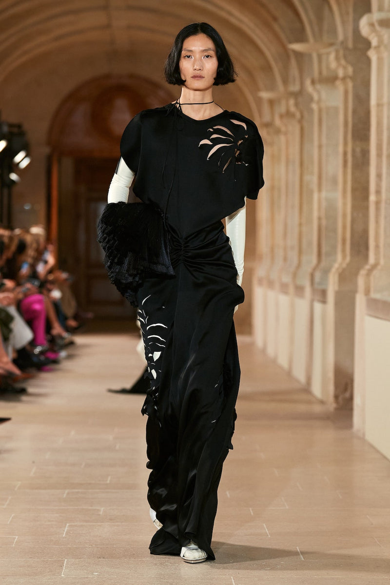 Floor Length Gathered Dress