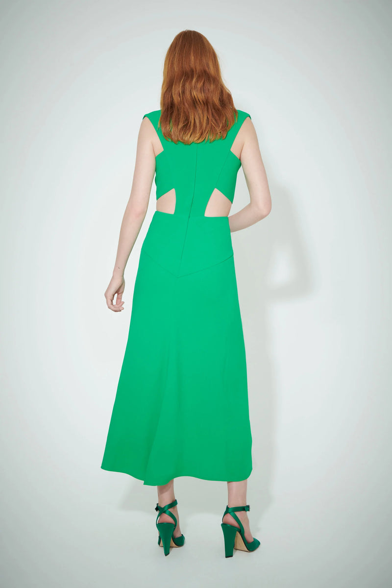 Twist Wrap Midi Dress