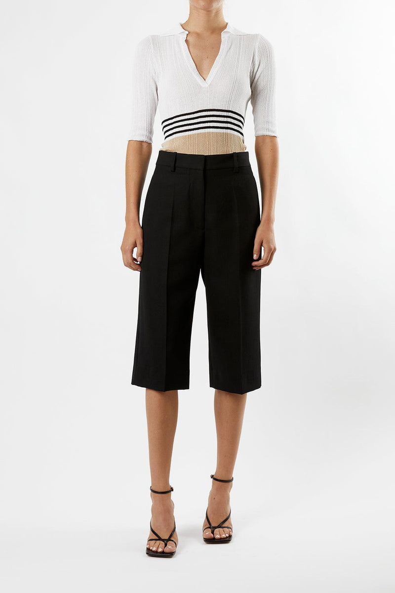 Striped Polo Top