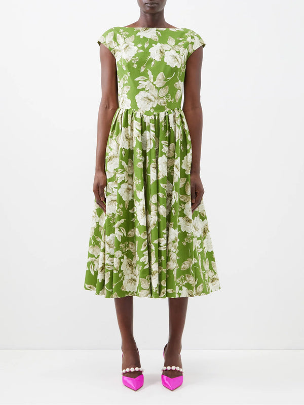 Jocelyn Volume Midi Dress