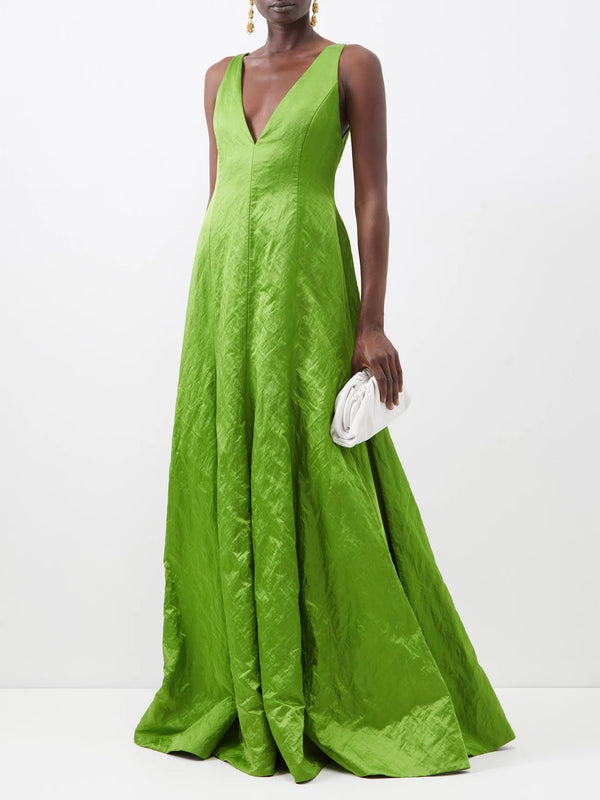 Valerie Textured Satin Gown