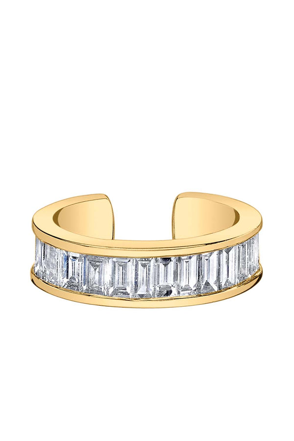 18-Karat Gold Baguette Diamond Ear Cuff