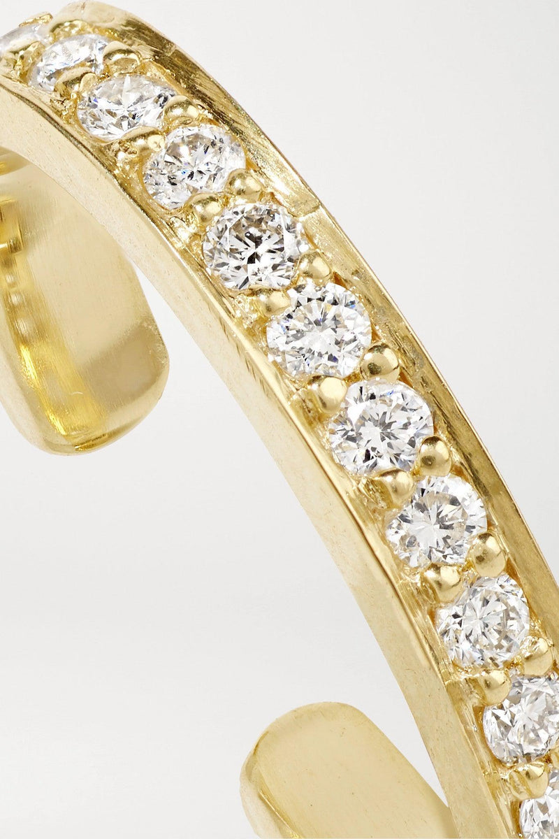 18-Karat Gold Diamond Ear Cuff