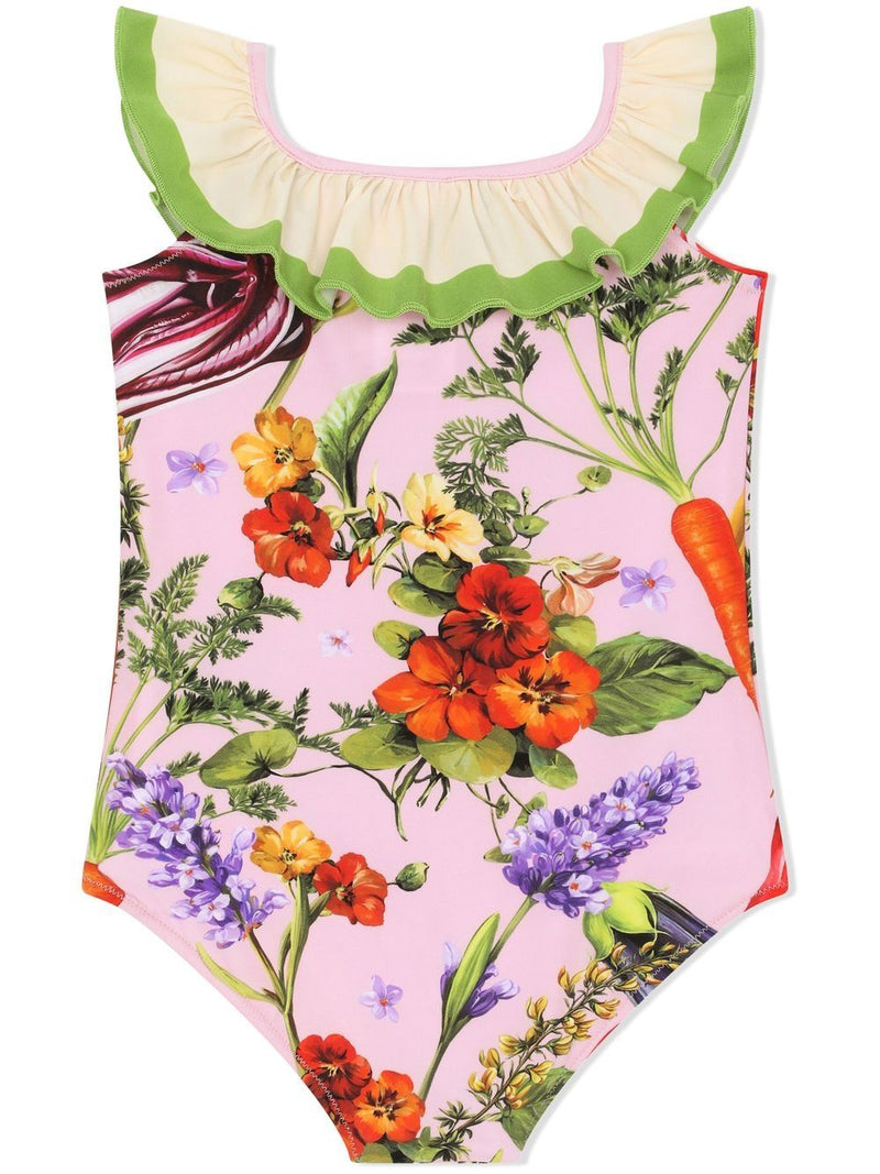 Farmer Print Swimsuit