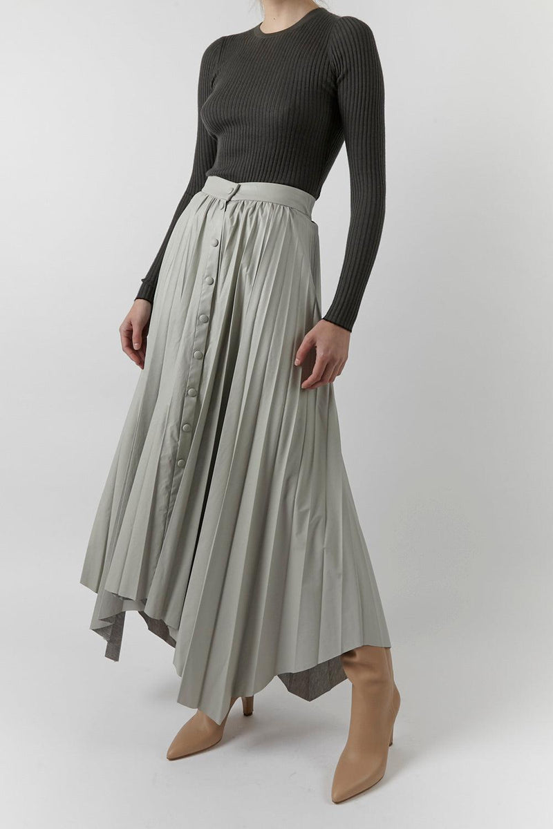 Davies Pleated Midi Skirt