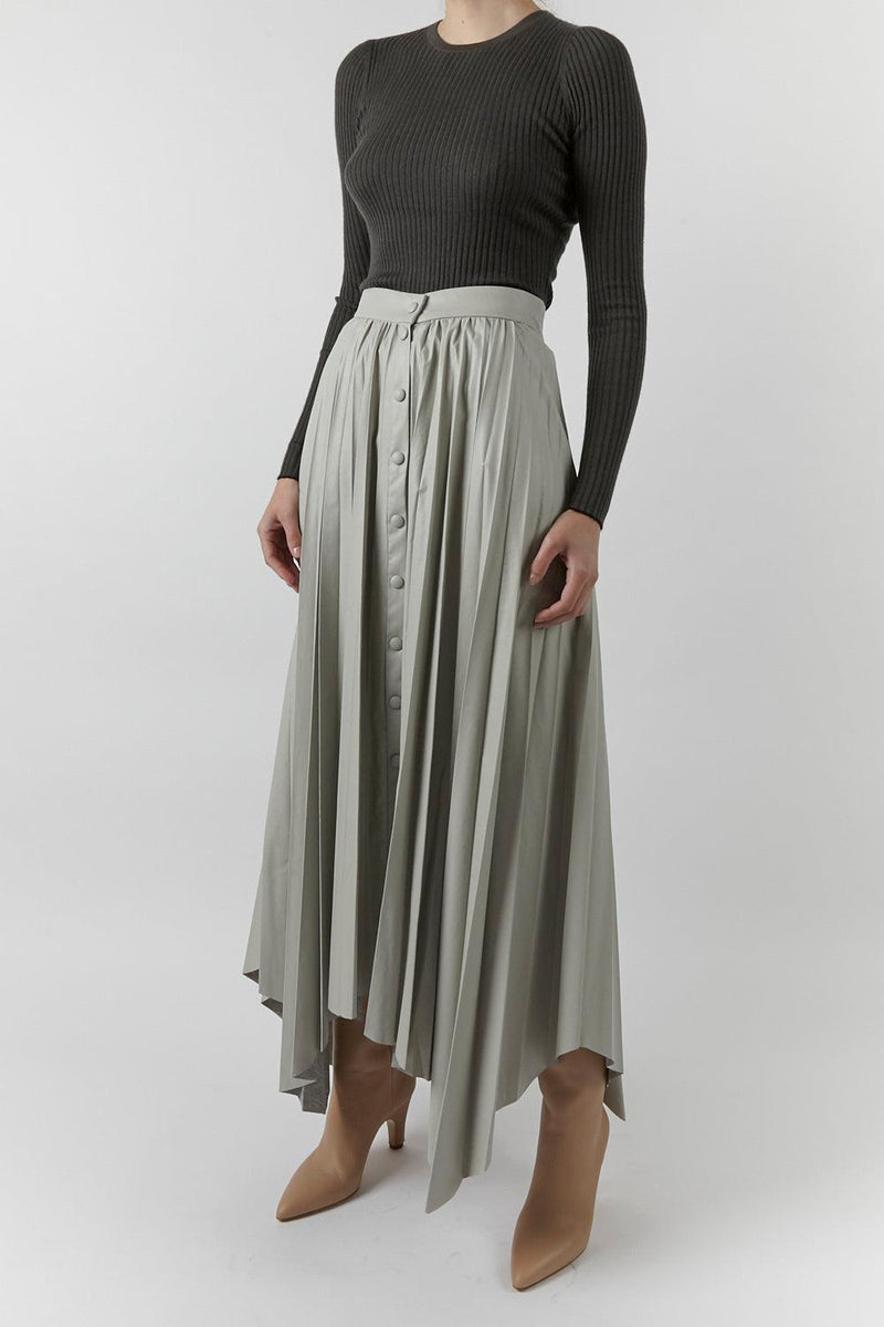 Davies Pleated Midi Skirt